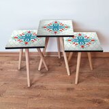 Hanah home 3Shp143 - multicolor multicolor nesting table (3 pieces) | ePonuda.com