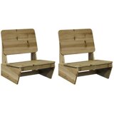  Vrtne stolice 2 kom 60x64x70,5 cm od impregnirane borovine | Eponuda.com