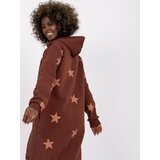 FANCY Sweatshirt-FA-BL-7411.85P-dark brown | Shoptok.si