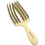 Olivia Garden Club The Nomad Detangling&Shine Fingerbrush​ ravna krtača za lase Yellow 1 kos | Shoptok.si
