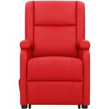  Fotelja na podizanje od umjetne kože crvena | shoptok.hr