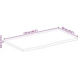 vidaXL Stolna ploča sa živim rubom 110x60x3,8cm od masivnog drva manga | shoptok.hr