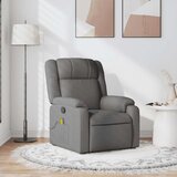  Masažni naslonjač od tkanine tamnosivi | shoptok.hr
