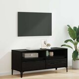 TV ormar Crni hrast 100 x 34 5 x 44 5 cm Obrađeno drvo i čelik | shoptok.hr