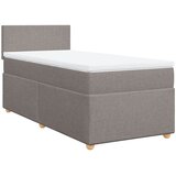  Krevet s oprugama i madracem smeđesivi 90x190 cm od tkanine | shoptok.hr