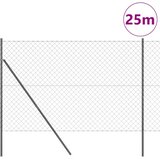  Stup za ogradu Siva 25 x 1,5 m (60 x 60 mm mreža) Čelik | shoptok.hr