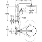 Grohe euphoria 310 termostatski tuš sistem 26075DC0