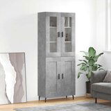  Visoka komoda siva betona 69 5x34x180 cm od konstruiranog drva | shoptok.hr