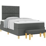  Krevet s opruga kutije Tamno siva 200 x 120 cm tkanina | shoptok.hr
