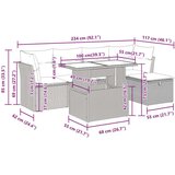 vidaXL 6-dijelni set vrtnih sofa od poliratana s jastucima sivi | shoptok.hr