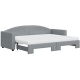  Dnevni krevet na razvlačenje svjetlosivi 80 x 200 cm od tkanine | shoptok.hr