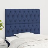 vidaXL Posteljno vzglavje 2 kosa moder 90x7x78/88 cm blago Cene