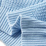 vidaXL Otroška jopica pletena modra 92 | Shoptok.si