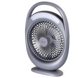  LED Punjivi stoni ventilator sa LED osvetljenjem LED/2,8W/5V USB 2400 mAh siva | Eponuda.com