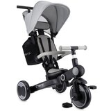 Momi otroški voziček SOLIVIA 4v1 (voziček, voziček s streho, tricikel, poganjalček), črno-siva | Shoptok.si