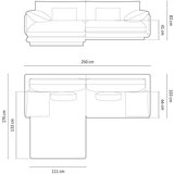 Micadoni Temno zelena kotna sedežna garnitura (levi kot) Torino – Home | Shoptok.si