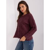 Wool Fashion Italia Sweater-AT-SW-2346-2.99P-Dark Purple | shoptok.hr