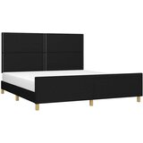  Okvir za krevet bez madraca crni 160x200 cm od tkanine | shoptok.hr