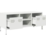  TV ormarić bijeli 101,5x39x43,5 cm hladno valjani čelik Bijela | Shoptok.si