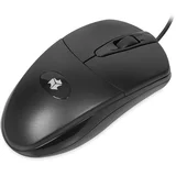 i007 wired optical mouse, black