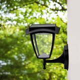  LED solarna zidna lampa LED/2W/3,7V 3000/6000K IP65 2200 mAh crna | Eponuda.com