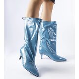 Gemre Blue low-heeled boots Clinton | Shoptok.si
