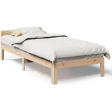 Maison Chic Posteljni okvir - Enojna postelja - Postelja za odrasle brez vzmetnice bel 80x200 cm trdna borovina-J6923, (21759093) | Shoptok.si