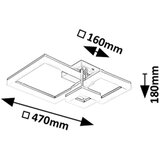 Rabalux 71388 - LED plafonsko svetlo AMILIA LED/22W/230V 3000/4000/6500K hrom | Eponuda.com