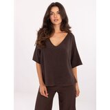 Italy Moda Sweater-IT-SW-2202.52-dark brown | Shoptok.si