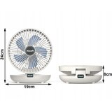  Brezžični zložljiv aku. namizni ventilator USB 24cm | Shoptok.si
