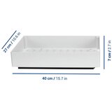 Wenko Bijela plastična prilagodljiva dodatna kuhinjska polica 27x40 cm Simon – | shoptok.hr