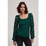 Marisse Emerald Blouse With Lace Sleeves Cijene