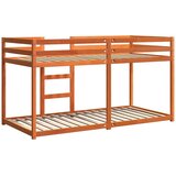 Krevet na kat voštano smeđi 80 x 200 cm od masivne borovine | shoptok.hr