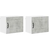vidaXL Stenska kuhinjska omarica 2 pcs Betonsko siva 50 x 31 x 40 cm | Shoptok.si
