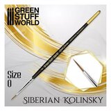 Green Stuff World siberian kolinsky brush size 0 - gold serie cene