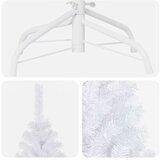  Umjetno osvijetljeno božićno drvce i kuglice bijelo 180 cm PVC | Eponuda.com