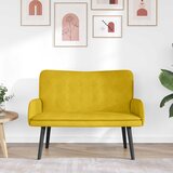  Kauč za dvoje Žuta 115 x 61 x 87 cm Baršun | Eponuda.ba