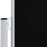  Uvlačiva bočna tenda crna 200 x 1200 cm | shoptok.hr