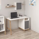 Hanah home radni sto Venaro, 120 cm, beli / orah | Eponuda.com