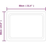  LED kupaonsko ogledalo 60 x 80 cm | shoptok.hr