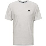 Adidas Tehnička sportska majica siva melange / crna | shoptok.hr