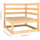  Vrtna sedežna garnitura 8-delna z blazinami trdna borovina, (20676487) | Shoptok.si