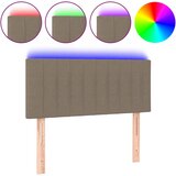 Maison Chic led posteljno vzglavje - vzglavna omarica - nočna omarica taupe 90x5x78/88 cm blago, (21706379) Cene