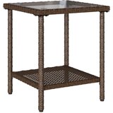 Zunanja garnitura za sedenje 2 pcs Rjava in rdeča poli ratan, (5000273500) | Shoptok.si