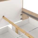 Tvilum Bračni krevet u dekoru hrasta s prostorom za odlaganje bez podnice 140x200 cm u prirodnoj boji Ikast – | shoptok.hr