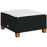  5-dijelna vrtna garnitura od poliratana s jastucima crna 63.5 x 56 x 32 cm | Shoptok.si