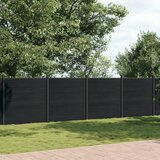 vidaXL Ograjni panel siv 1391x186 cm WPC | Shoptok.si