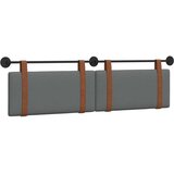  Držeće uzglavlje Zidne Tamno siva 170 x 55 x 5 cm Antikni PU - Tamno siva 160 cm bez LED | shoptok.hr