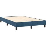 Box spring krevet s madracem tamnoplavi 120 x 200 cm baršunasti | shoptok.hr