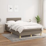 The Living Store Box spring postelja z vzmetnico taupe 120x200 cm blago - Box Spring Postelja, (21512571) Cene